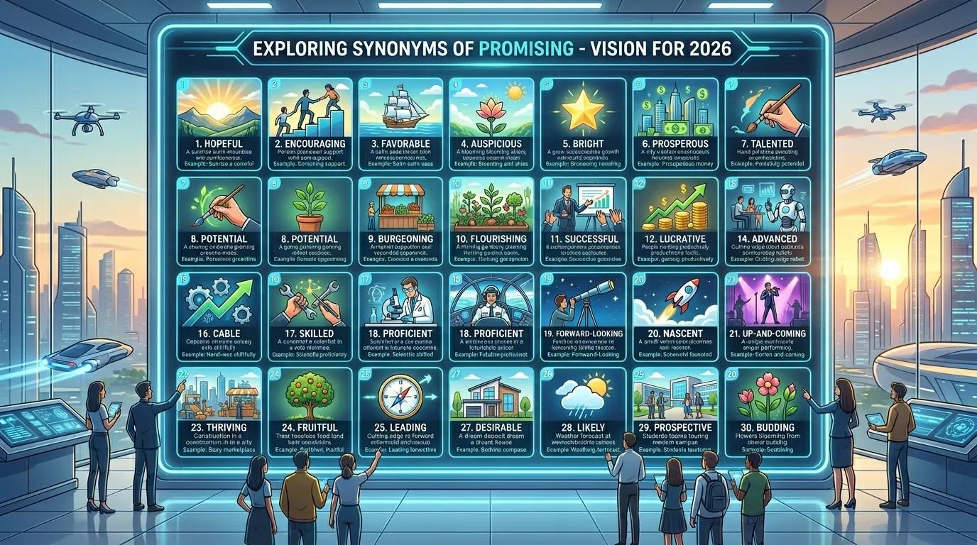 30 Synonyms of Promising with Example and Explanation 2026