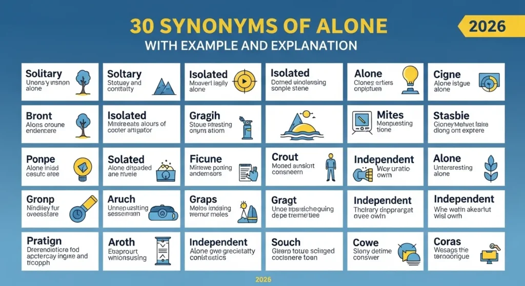 Synonyms of Alone