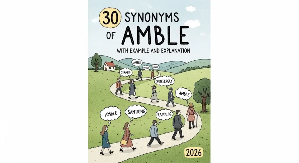 Synonyms of Amble