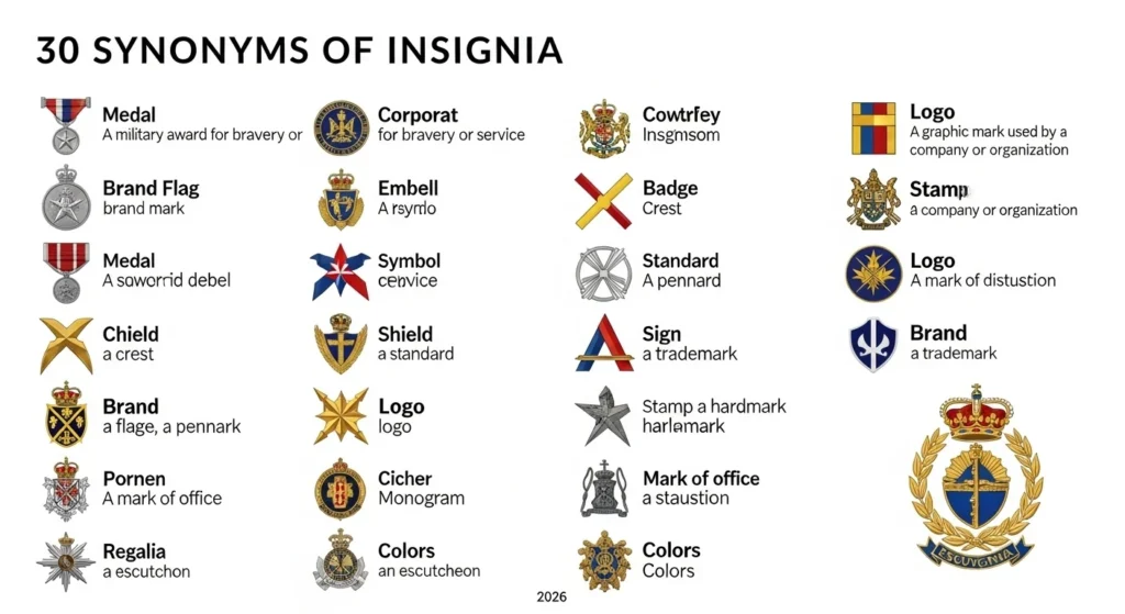 Synonyms of Insignia