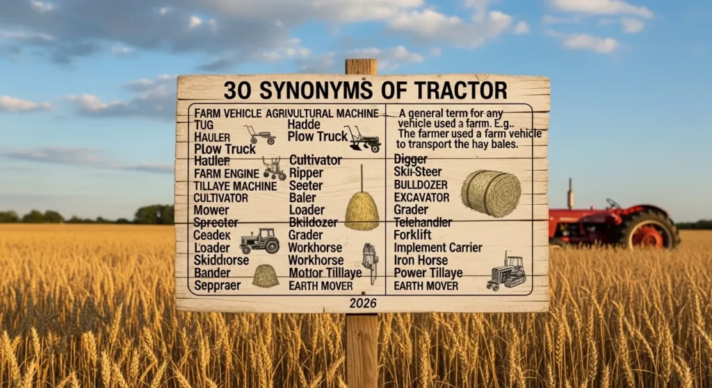 Synonyms of Tractor