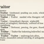 Synonyms of Traitor