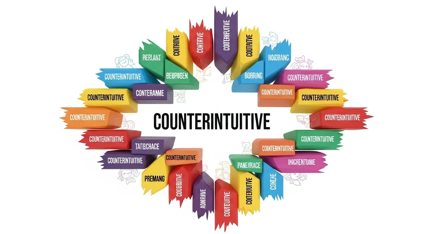 Synonyms of Counterintuitive