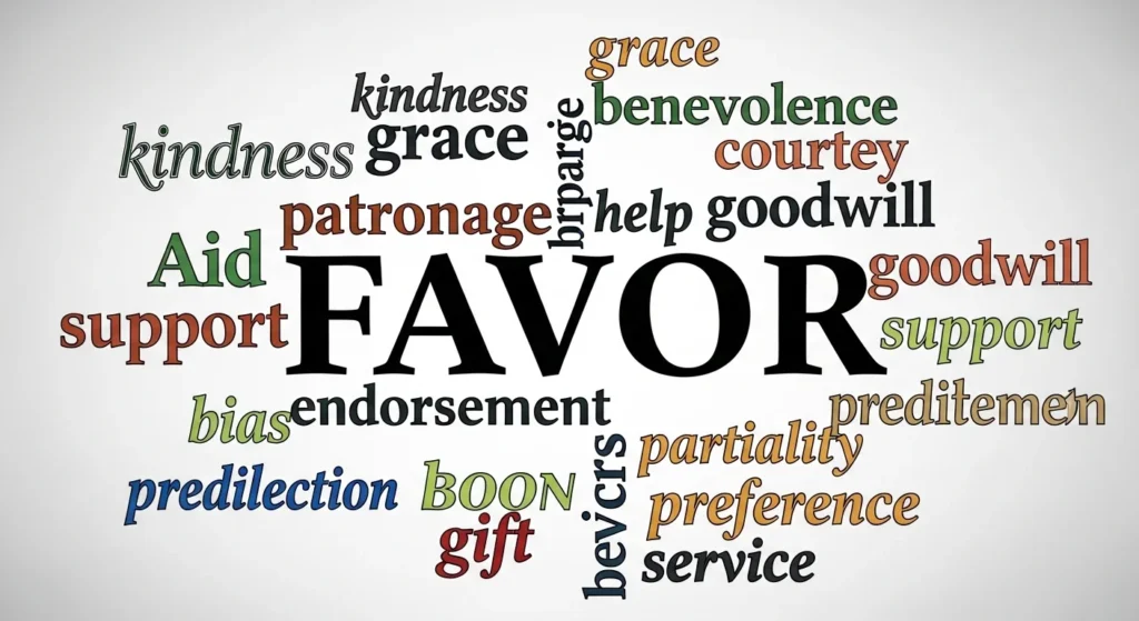 Synonyms of Favor