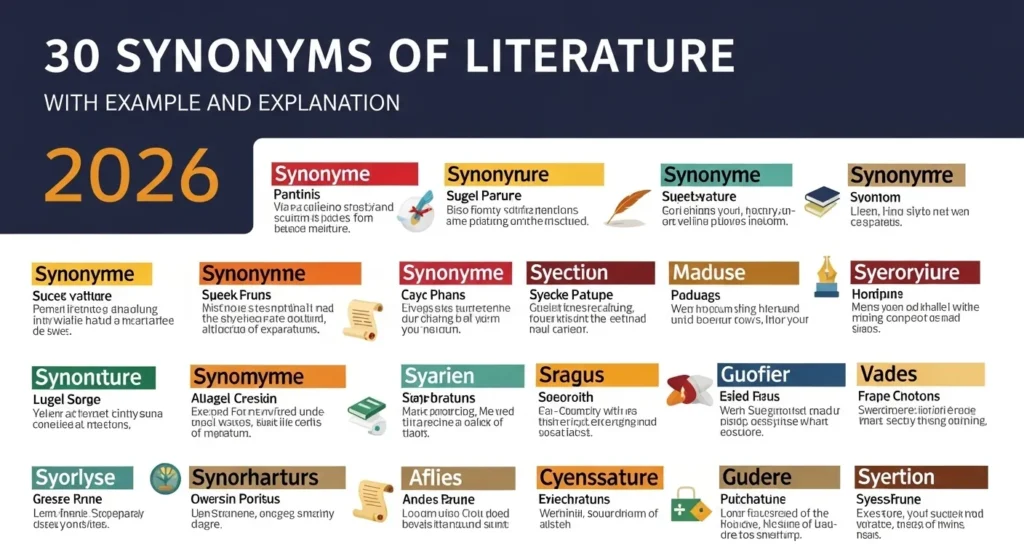 Synonyms of Literature