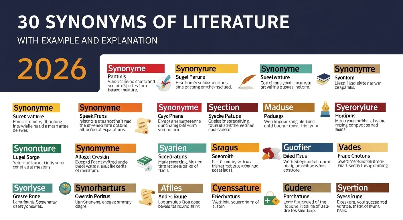 Synonyms of Literature