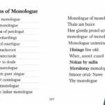 Synonyms of Monologue