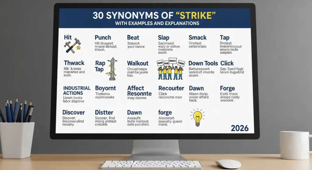 Synonyms of Strike