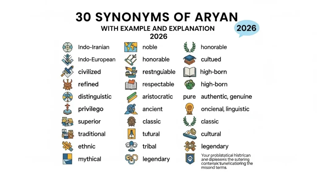 Synonyms of Aryan