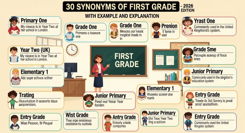 synonyms of first grade