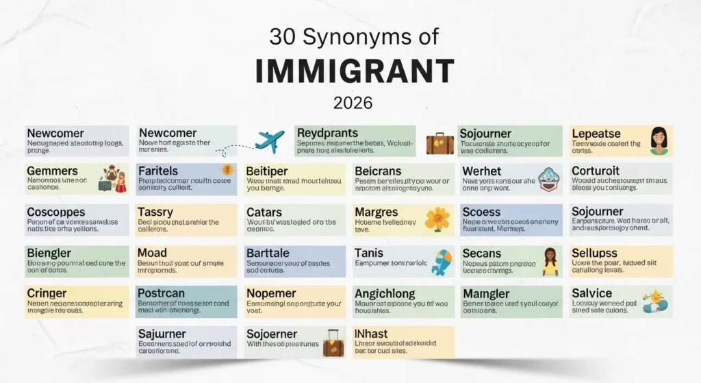 Synonyms of Immigrant