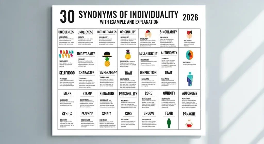 Synonyms of Individuality