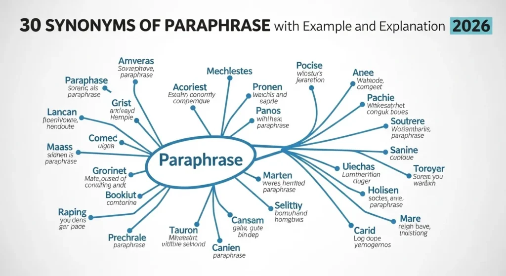synonyms of paraphrase
