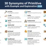 Synonyms of Primitive