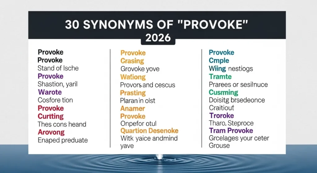 Synonyms of Provoke