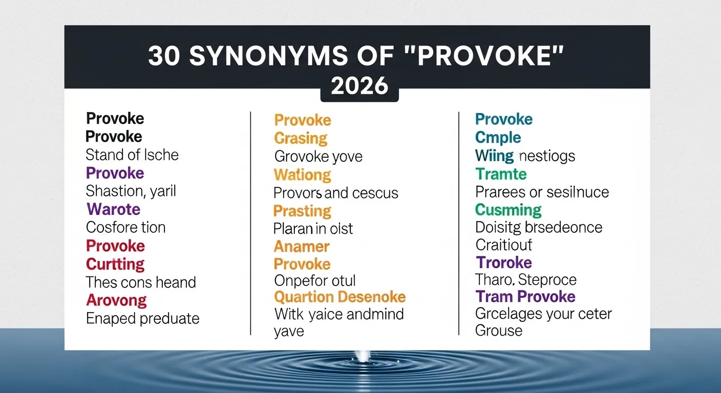 30 Synonyms of Provoke with Example and Explanation 2026