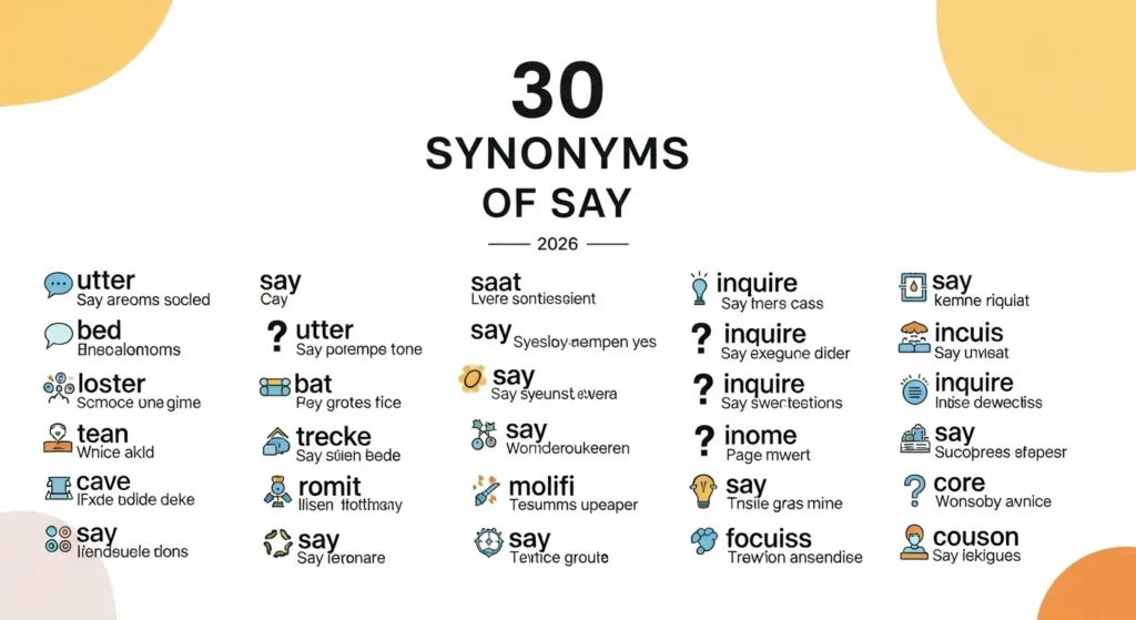 synonyms of say