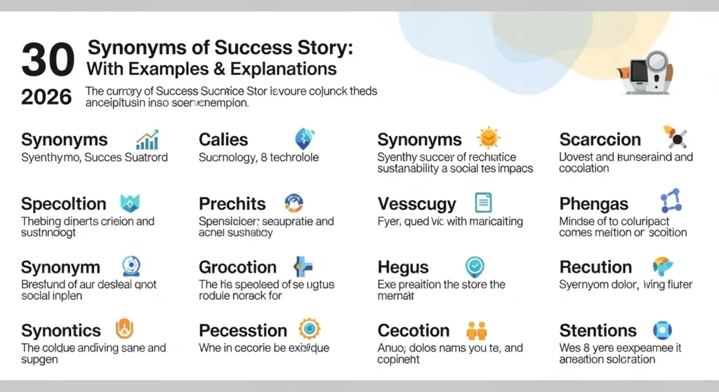 Synonyms of Success Story