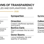 Synonyms of Transparency