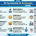 synonyms of anxiously