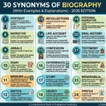 synonyms of biography