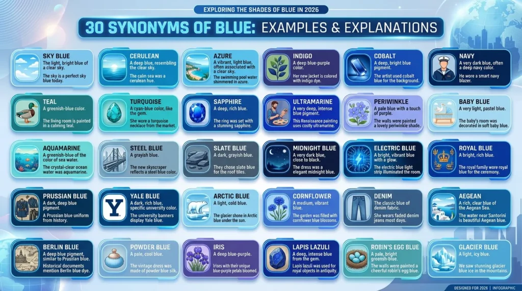 synonyms of blue