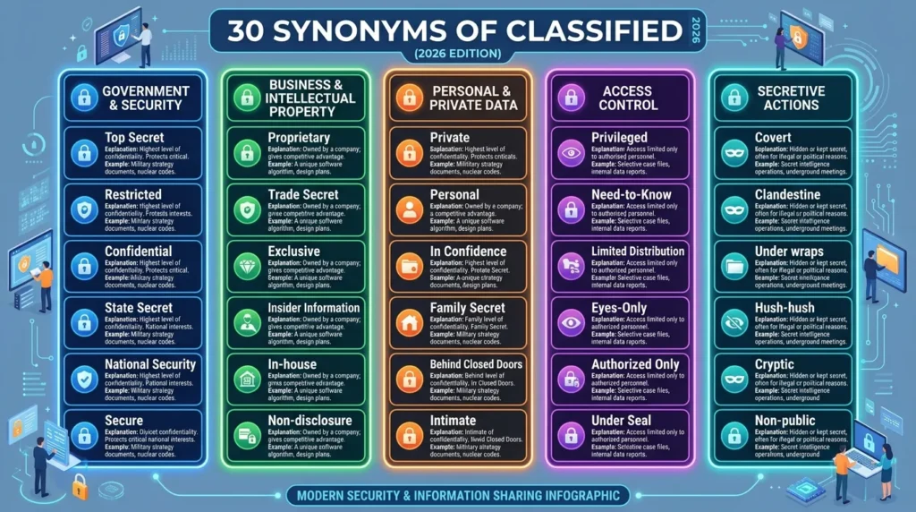 synonyms of classified