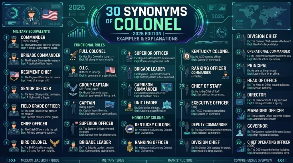 synonyms of Colonel