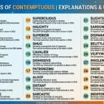 synonyms of contemptuous