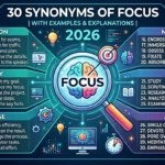 synonyms of focus