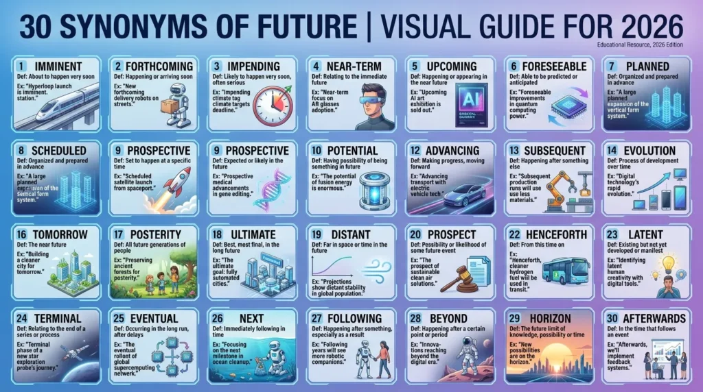 synonyms of future