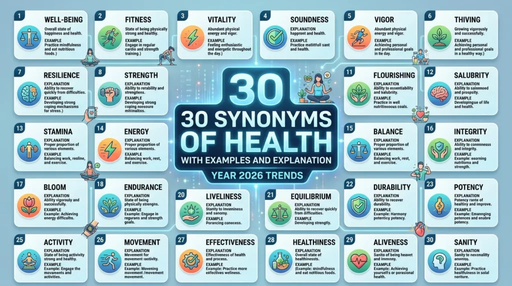 synonyms of health