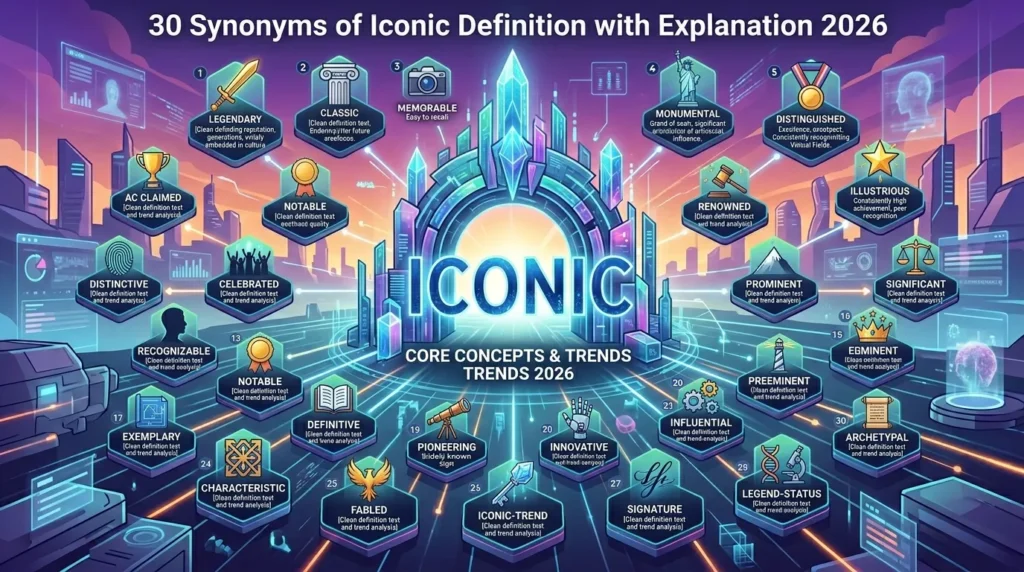 Synonyms of Iconic Definition