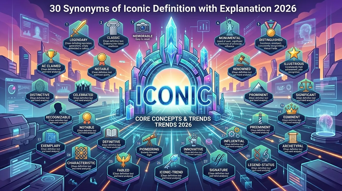 30 Synonyms of Iconic with Explanation 2026