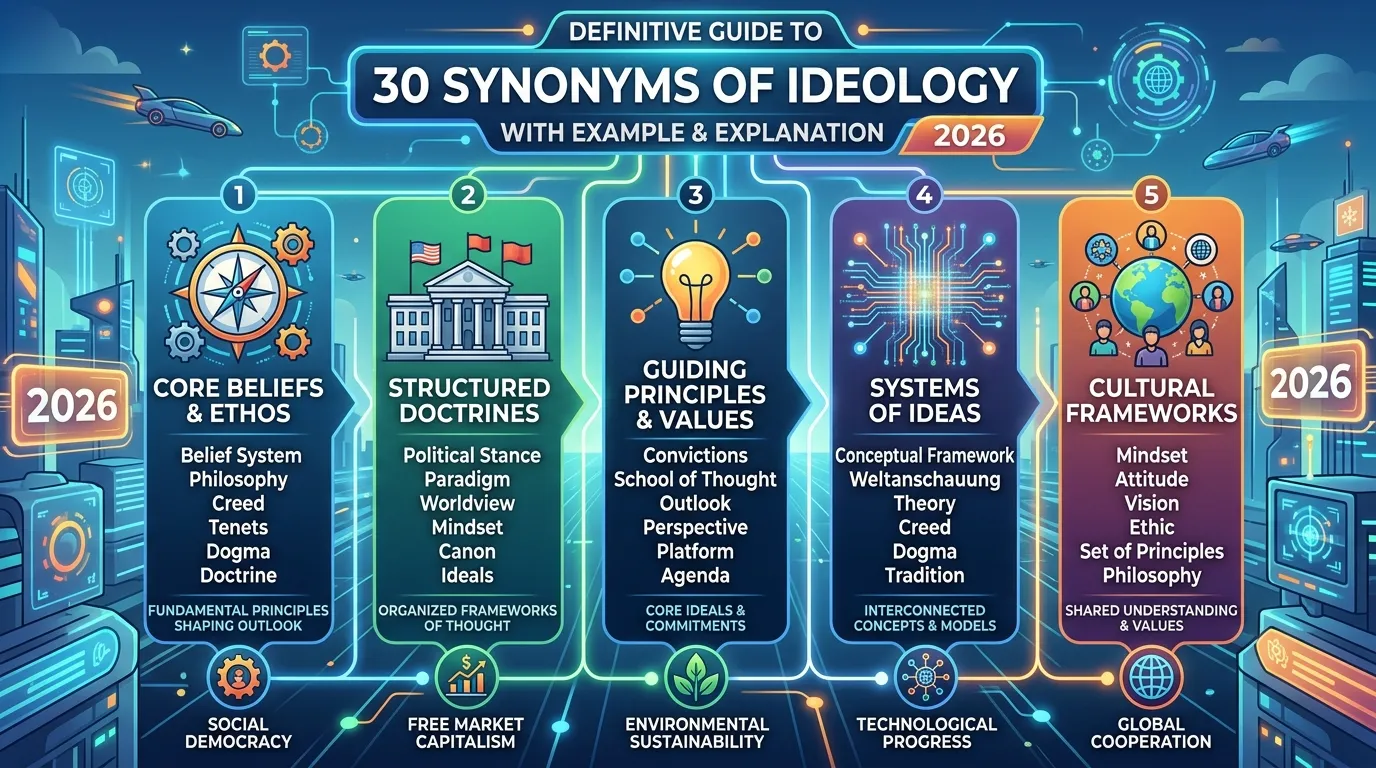30 Synonyms of Ideology with Example and Explanation 2026