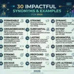 synonyms of impactful