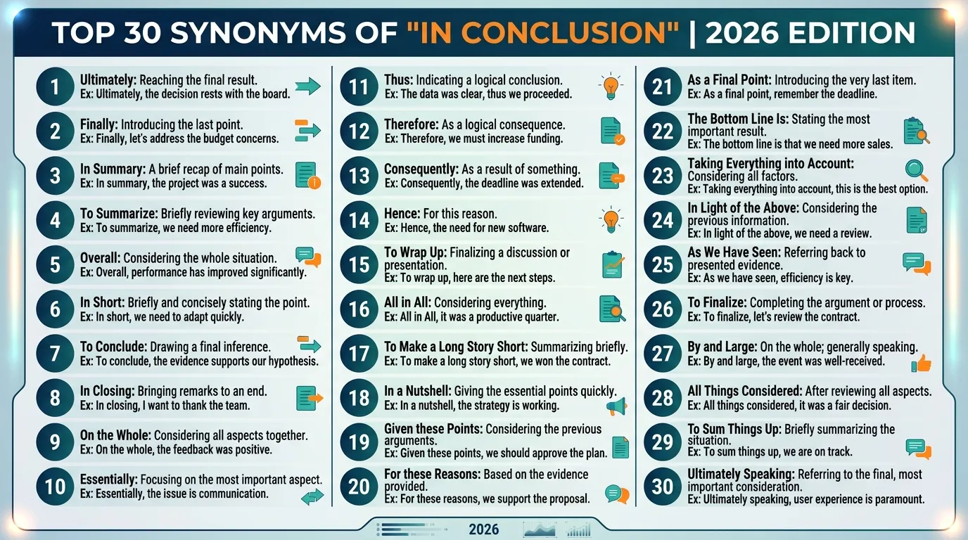 synonyms of in conclusion