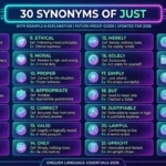 synonyms of just