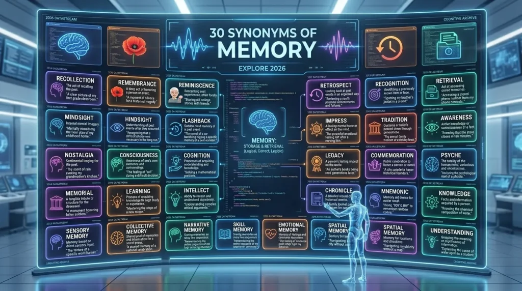 Synonyms of Memory