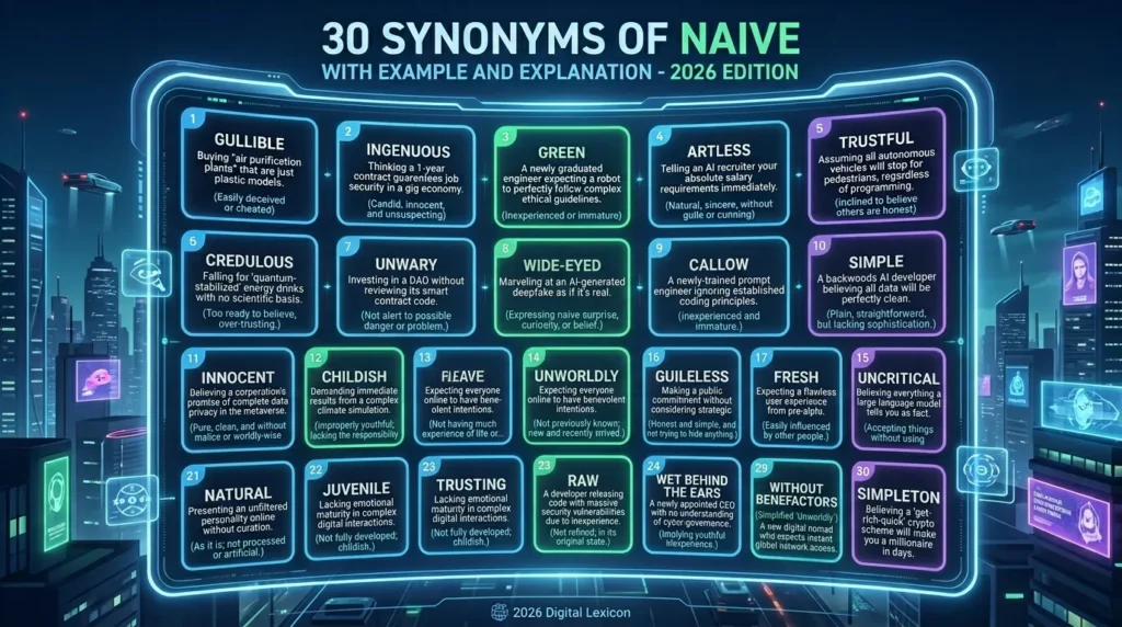 synonyms of naive