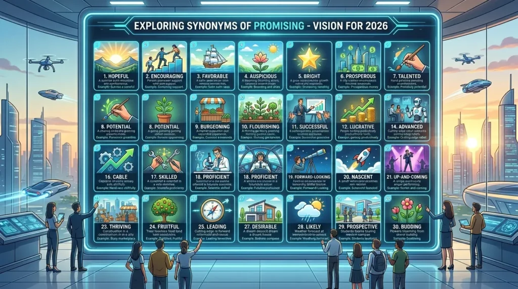 synonyms of promising