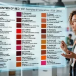 synonyms of red