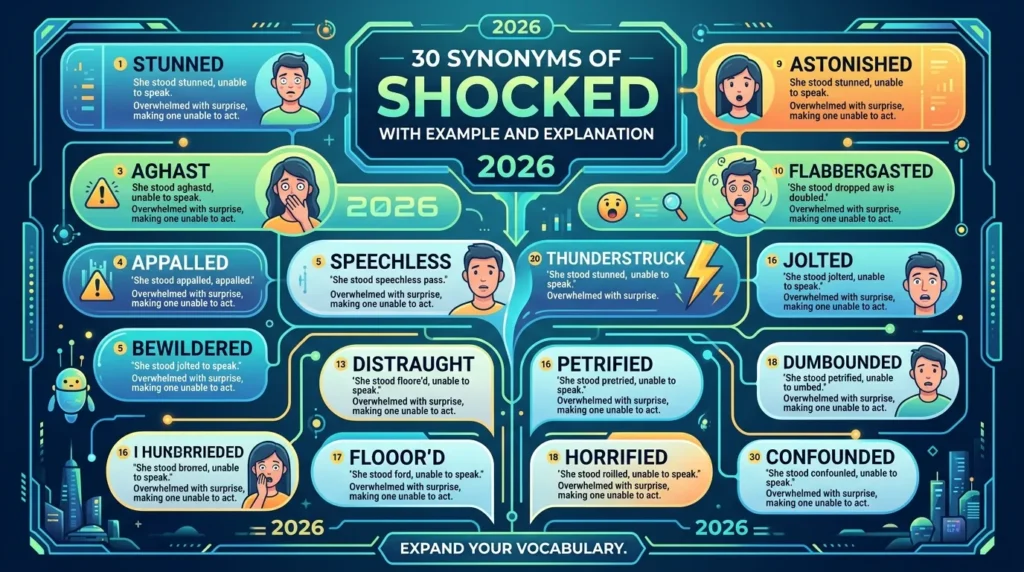 synonyms of shocked