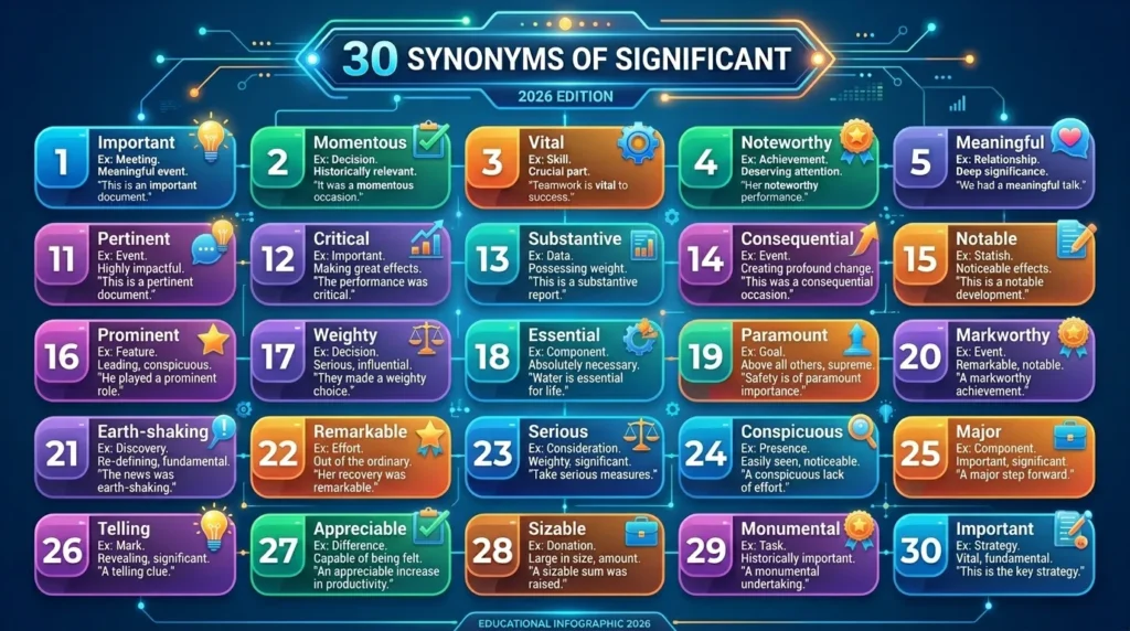 synonyms of significant
