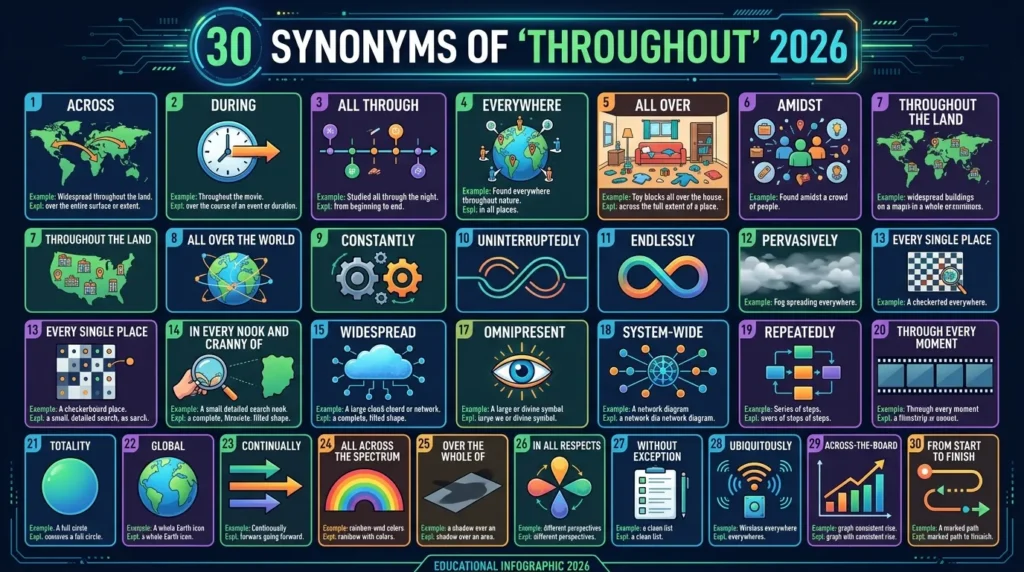 synonyms of throughout