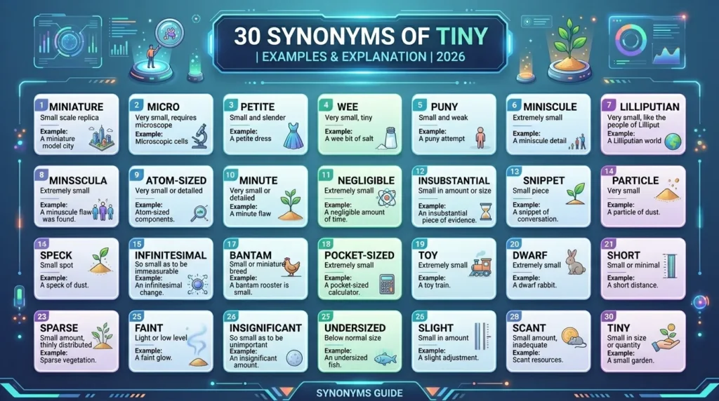 synonyms of tiny