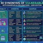 synonyms of vulnerable