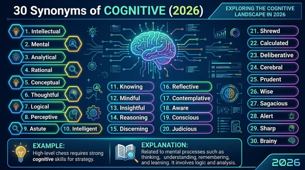 Synonyms of Cognitive