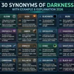 Synonyms of Darkness