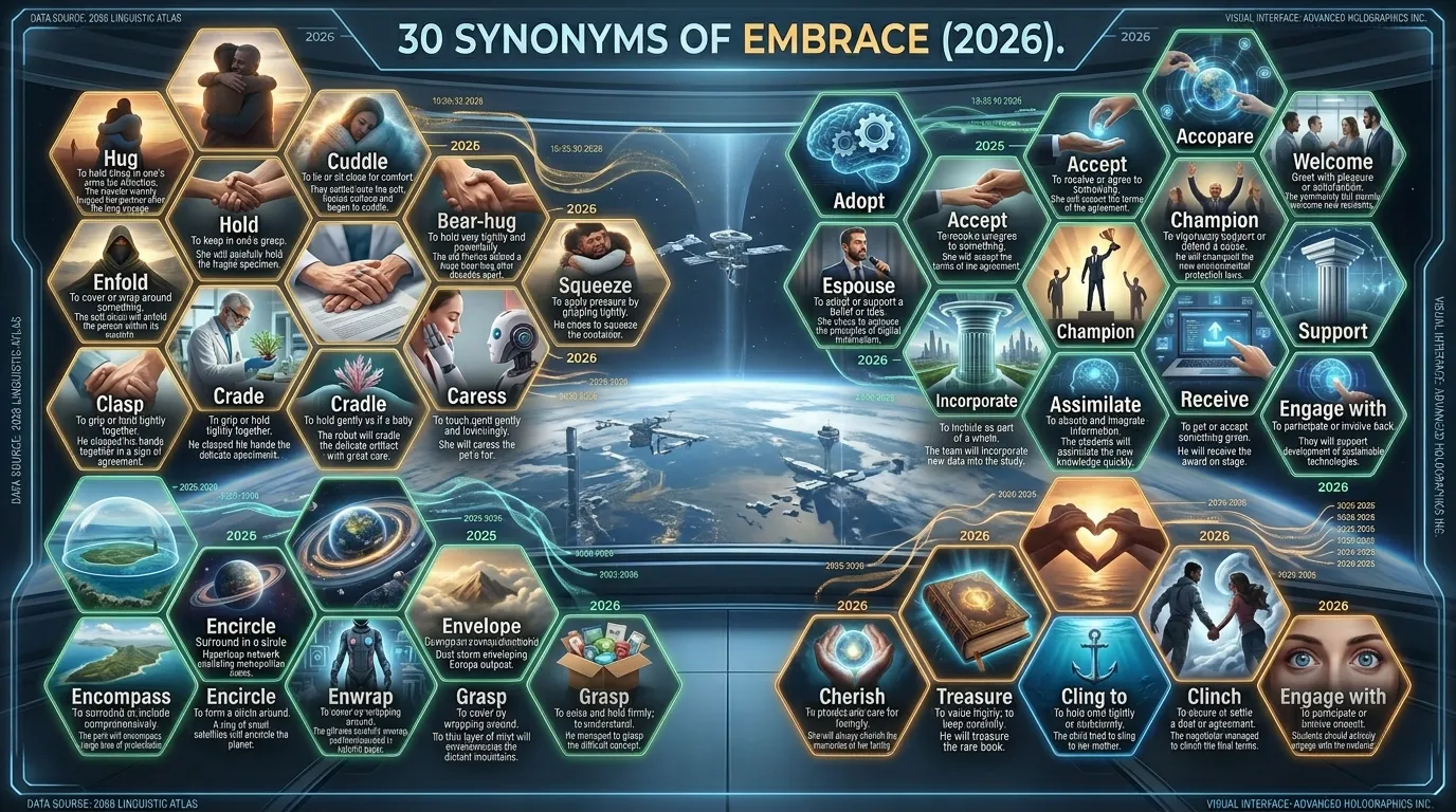 30 Synonyms of Embrace with Example and Explanation 2026